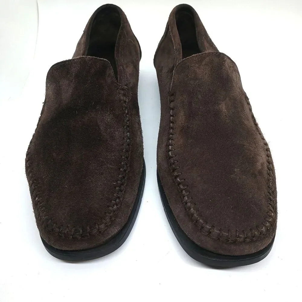 Hush Puppies Roadster Brown Suede Loafers Mens 8.5 M Driving Mocs